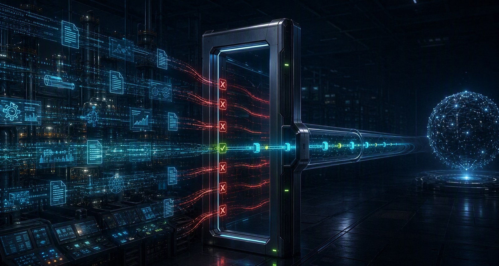 Hybrid AI architecture with a sanitization gateway for external API calls